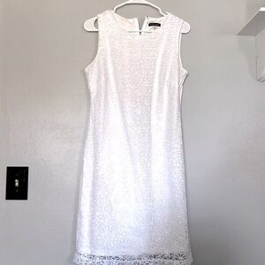 White Tommy Hilfiger dress with floral prints